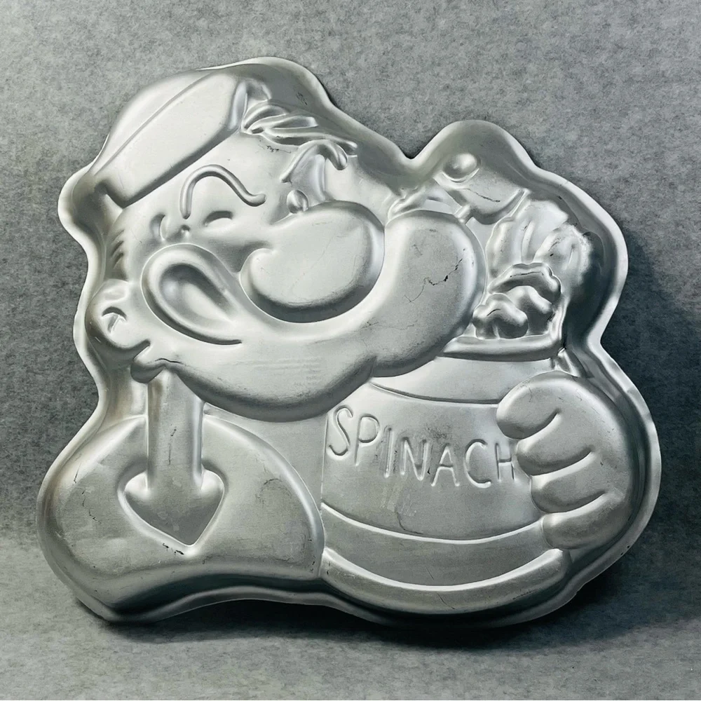 Wilton Popeye Cake Pan 1980 Vintage‎ Birthday Cartoon Collectible Bodybuilder